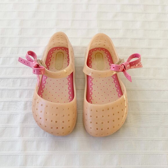 Mini Melissa Furadinha Bow Flats • Toddler Size 8 - Picture 1 of 9